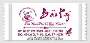 khăn giấy ướt nhà hàng hcm